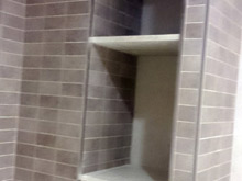 Baldas de baño, azulejos